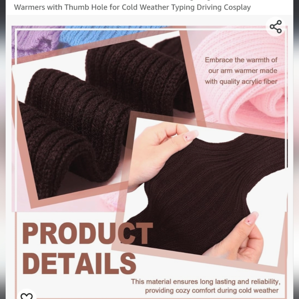 5 Pairs of Wrist Warmers - Picture 3 of 4
